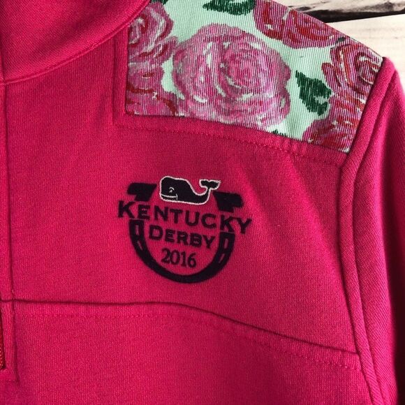 Vineyard Vines Pink Roses Kentucky Derby Shep Shirt Pullover Small - Picture 6 of 7